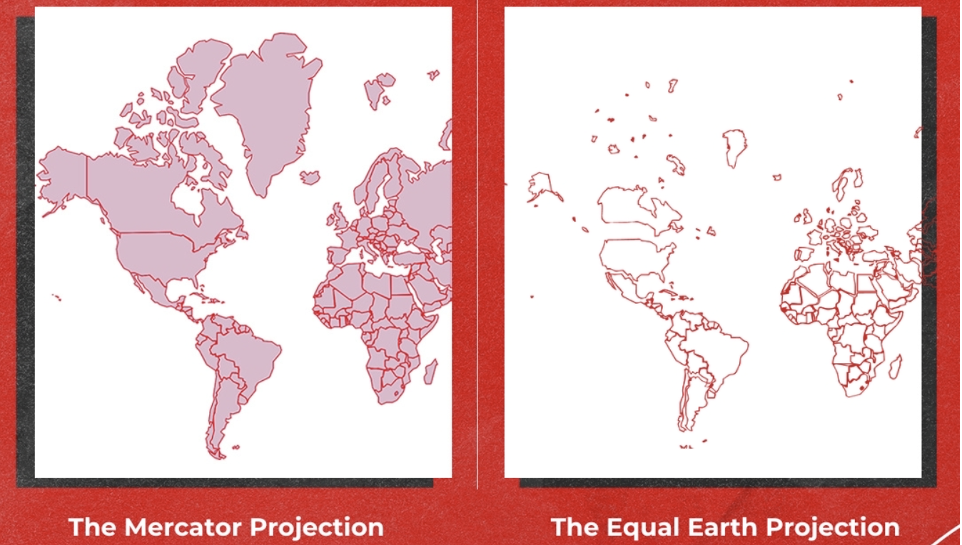AU is urging a departure from the Mercator Map projection and instead embrace the equal earth that shows the true size of Africa. Credit | NTV Kenya