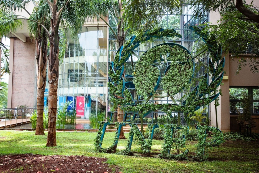 UNEP HQ entrance in Gigiri, Nairobi. Credit | UNEP