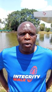 Cornelius Oduor, the Deputy Executive Director of KHRC speaks to NGOs Hub at Uhuru Park.