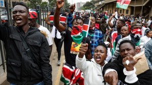 Kenya's youth in a past demonstration. Credit | Kalua Green